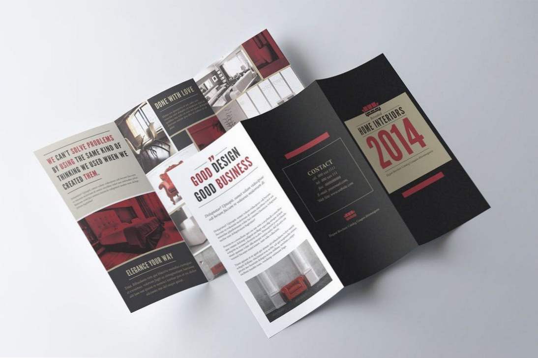 23 beste dreifachgefaltete Broschürenvorlagen (Word & InDesign With Regard To Good Brochure Templates