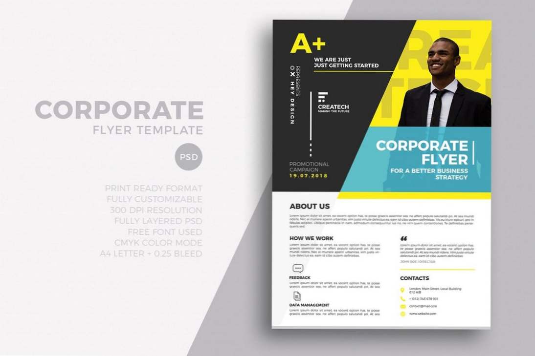 22+ Business Flyer Vorlagen (Word & PSD) (Inspiration)  Tipps und For Templates For Flyers In Word