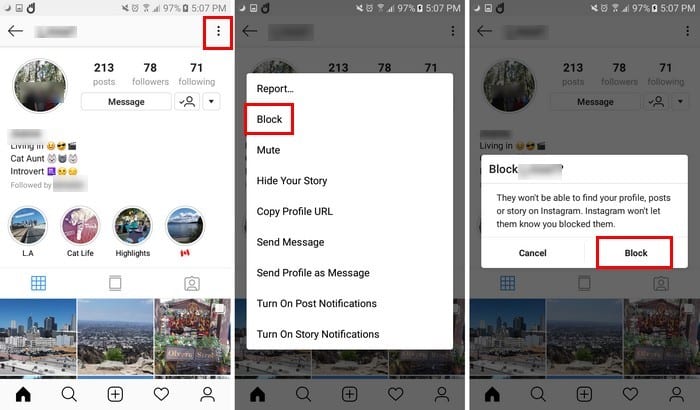 Aufheben instagram blockierung gegenseitige Instagram: wie
