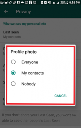 Profilbild von anderen ausblenden whatsapp So verbirgst